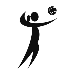 Volleyball - Female | Motion | Silhouette | v2