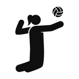 Volleyball - Female | Round | Silhouette | v1