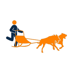 Sled Dog Racing - Male | Round | 2 Colored | v2