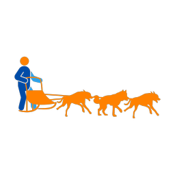 Sled Dog Racing - Male | Round | 3 Colored | v1