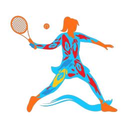 Tennis - Female | Splash | Colorful | v6