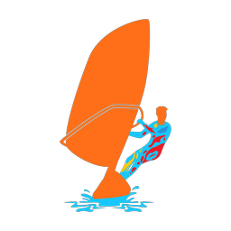 Windsurfing - Male | Splash | Colorful | v1
