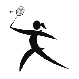 Badminton - Female | Motion | Silhouette | v1