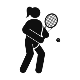 Tennis - Female | Round | Silhouette | v2