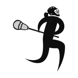 Lacrosse Player - Female | Motion | Silhouette | v2