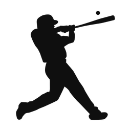 Baseball Batter - Male | Classic | Silhouette | v2
