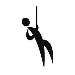 Rock Climbing - Male | Motion | Silhouette | v1