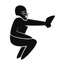 Baseball Catcher - Male | Strike | Silhouette | v2