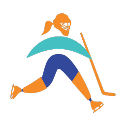Ice Hockey Goalie - Female | Motion | 3 Colored | v3