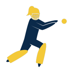 Cricket Wicket Keeper - Female | Strike | 2 Colored | v1