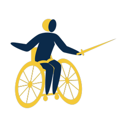 Wheelchair Fencing - Male | Strike | 2 Colored | v1