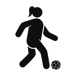 Soccer Player - Female | Round | Silhouette | v2