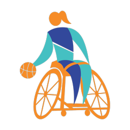 Wheelchair Basketball - Female | Motion | 3 Colored | v1