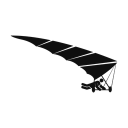 Hang Gliding - Male | Round | Silhouette | v1