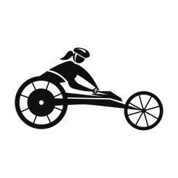 Wheelchair Racing - Female | Motion | Silhouette | v1
