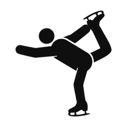 Figure Skating - Male | Round | Silhouette | v3