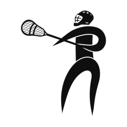 Lacrosse Player - Male | Motion | Silhouette | v3