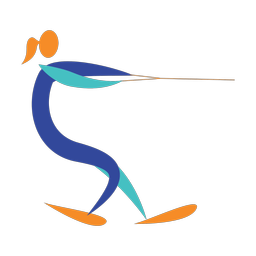 Waterskiing - Female | Motion | 3 Colored | v1