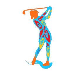 Golf - Female | Splash | Colorful | v1