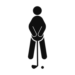 Golf - Male | Round | Silhouette | v2