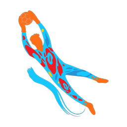Soccer Goalie - Male | Splash | Colorful | v1