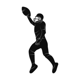 American Football Receiver - Male | Promax | Silhouette | v1