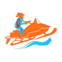 Snowmobile Racing - Female | Splash | Colorful | v1