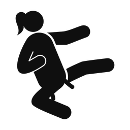 Karate - Female | Round | Silhouette | v6
