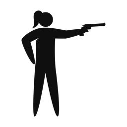 Pistol Shooting - Female | Strike | Silhouette | v1
