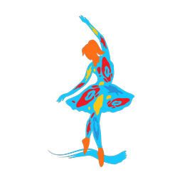 Ballet Dancing - Female | Splash | Colorful | v4