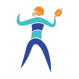 American Football Quarterback - Male | Motion | 3 Colored | v2