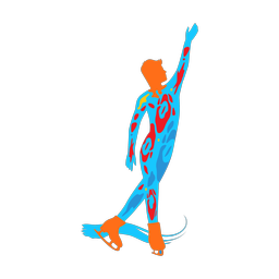 Figure Skating - Male | Splash | Colorful | v1