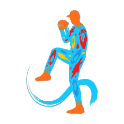 Baseball Pitcher - Male | Splash | Colorful | v1