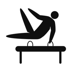 Pommel Horse - Male | Strike | Silhouette | v2