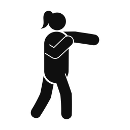 MMA - Female | Round | Silhouette | v4