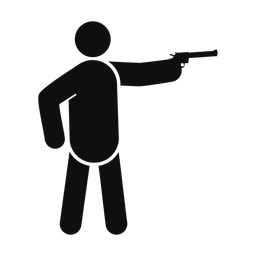Pistol Shooting - Male | Round | Silhouette | v1