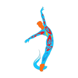 Dancing - Male | Splash | Colorful | v1