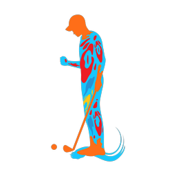 Golf - Male | Splash | Colorful | v6