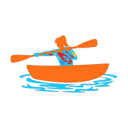 Kayak Racing - Female | Splash | Colorful | v2