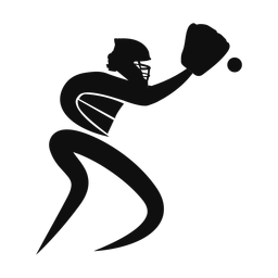 Baseball Catcher - Male | Motion | Silhouette | v1