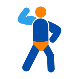 Body Building - Male | Round | 3 Colored | v2