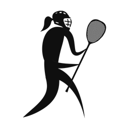 Lacrosse Goalie - Female | Motion | Silhouette | v1