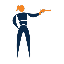 Pistol Shooting - Female | Motion | 2 Colored | v1