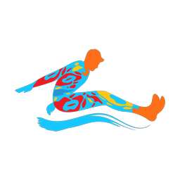 Long Jump - Male | Splash | Colorful | v1