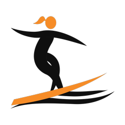 Surfing - Female | Motion | 2 Colored | v4