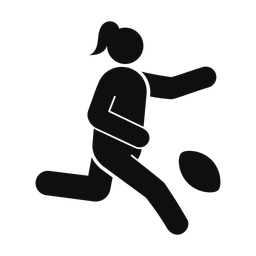 Rugby - Female | Round | Silhouette | v5