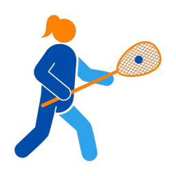 Lacrosse Goalie - Female | Round | 3 Colored | v1