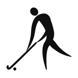 Field Hockey Player - Male | Motion | Silhouette | v1