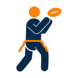 Flag Football Receiver - Male | Round | 2 Colored | v1