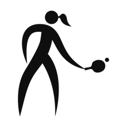 Table Tennis - Female | Motion | Silhouette | v1